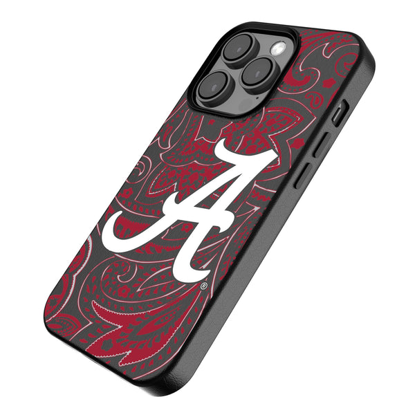 University of Alabama Crimson Tide Script A Paisley iPhone MagSafe Compatible Phone Case Iso.Jpg