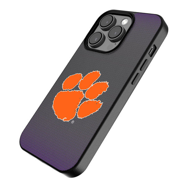 Clemson University Tigers Linen iPhone MagSafe Compatible Phone Case Iso.Jpg