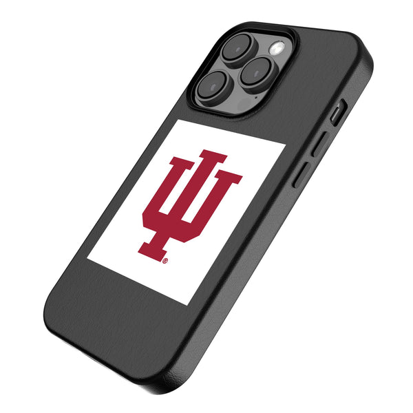 Indiana University Hoosiers Text Backdrop iPhone MagSafe Compatible Phone Case Iso.Jpg