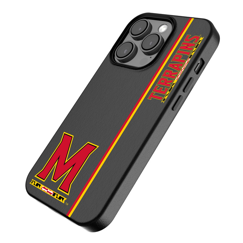 University of Maryland Terrapins Sidebar iPhone MagSafe Compatible Phone Case Iso.Jpg