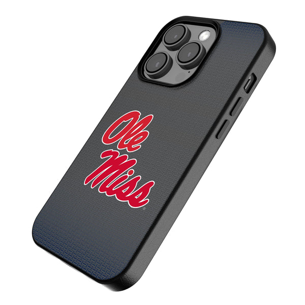 University of Mississippi Rebels Linen iPhone MagSafe Compatible Phone Case Iso.Jpg