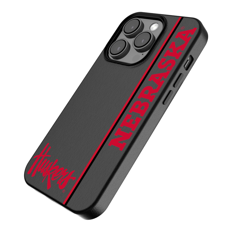 University of Nebraska Huskers Sidebar iPhone MagSafe Compatible Phone Case Iso.Jpg