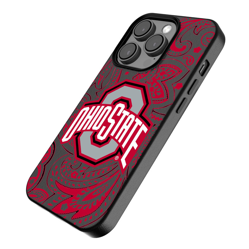 Ohio State University Buckeyes Paisley iPhone MagSafe Compatible Phone Case Iso.Jpg