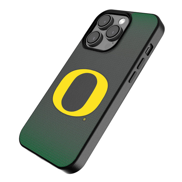 University of Oregon Ducks Linen iPhone MagSafe Compatible Phone Case Iso.Jpg