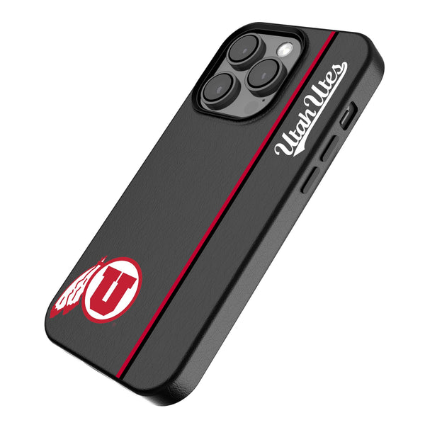 University of Utah Utes Sidebar iPhone MagSafe Compatible Phone Case Iso.Jpg