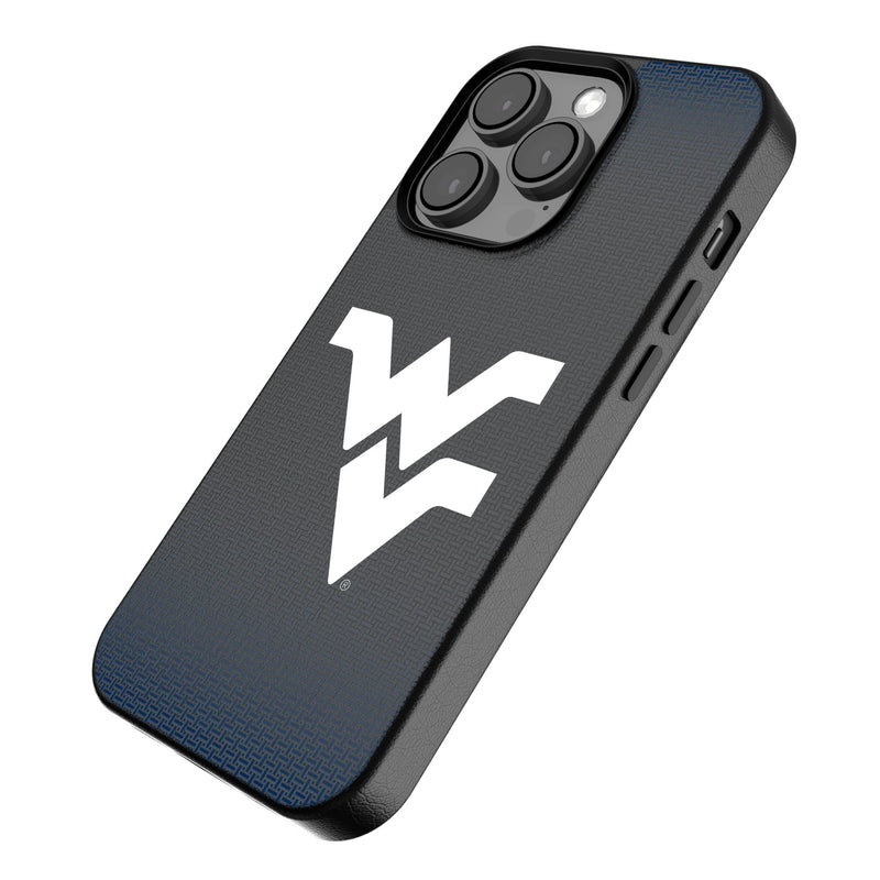 West Virginia University Mountaineers Linen iPhone MagSafe Compatible Phone Case Iso.Jpg