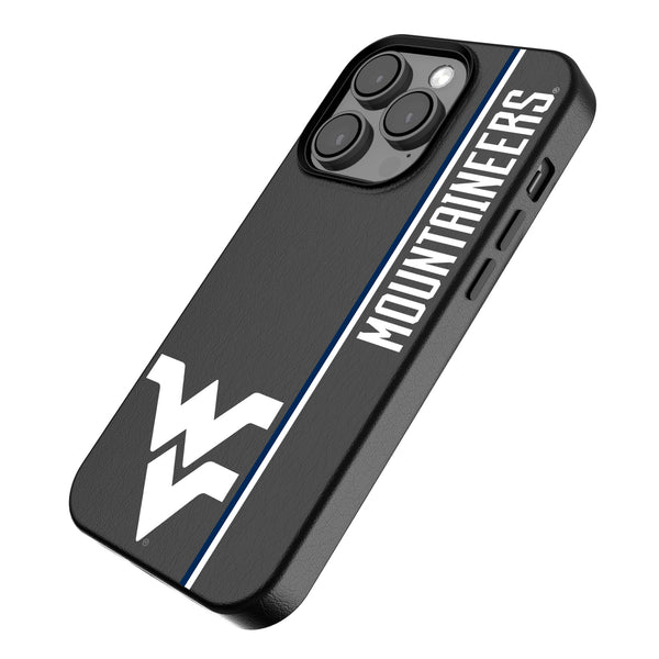 West Virginia University Mountaineers Sidebar iPhone MagSafe Compatible Phone Case Iso.Jpg