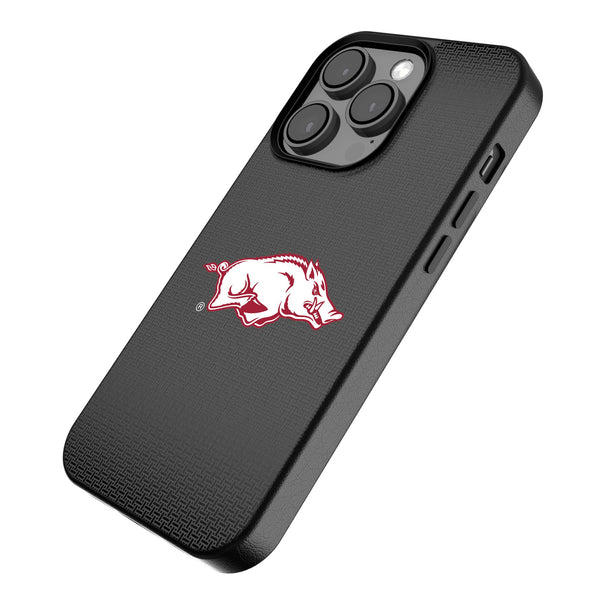 University of Arkansas Fayetteville Razorbacks Linen iPhone MagSafe Compatible Phone Case Iso.Jpg