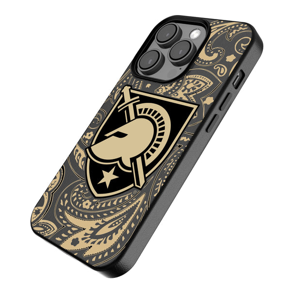 United States Military Academy Black Knights Paisley iPhone MagSafe Compatible Phone Case Iso.Jpg