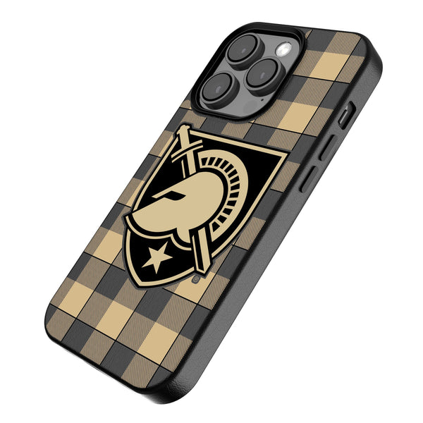 United States Military Academy Black Knights Plaid iPhone MagSafe Compatible Phone Case Iso.Jpg