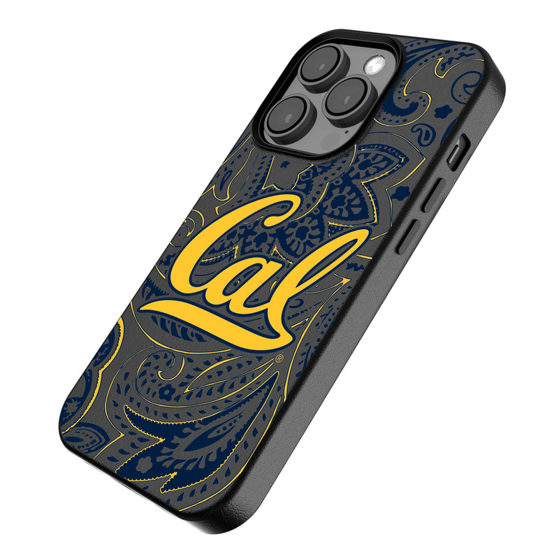 University of California Berkeley Golden Bears Paisley iPhone MagSafe Compatible Phone Case Iso.Jpg