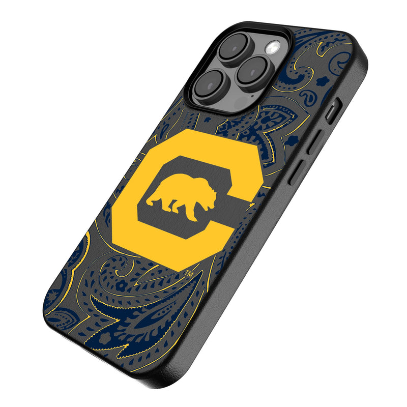 University of California Berkeley Golden Bears Paisley iPhone MagSafe Compatible Phone Case Iso.Jpg