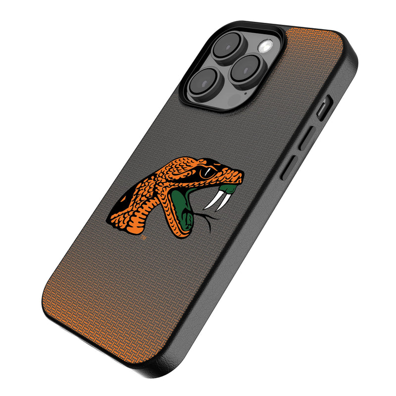 Florida A&M University Rattlers Linen iPhone MagSafe Compatible Phone Case Iso.Jpg