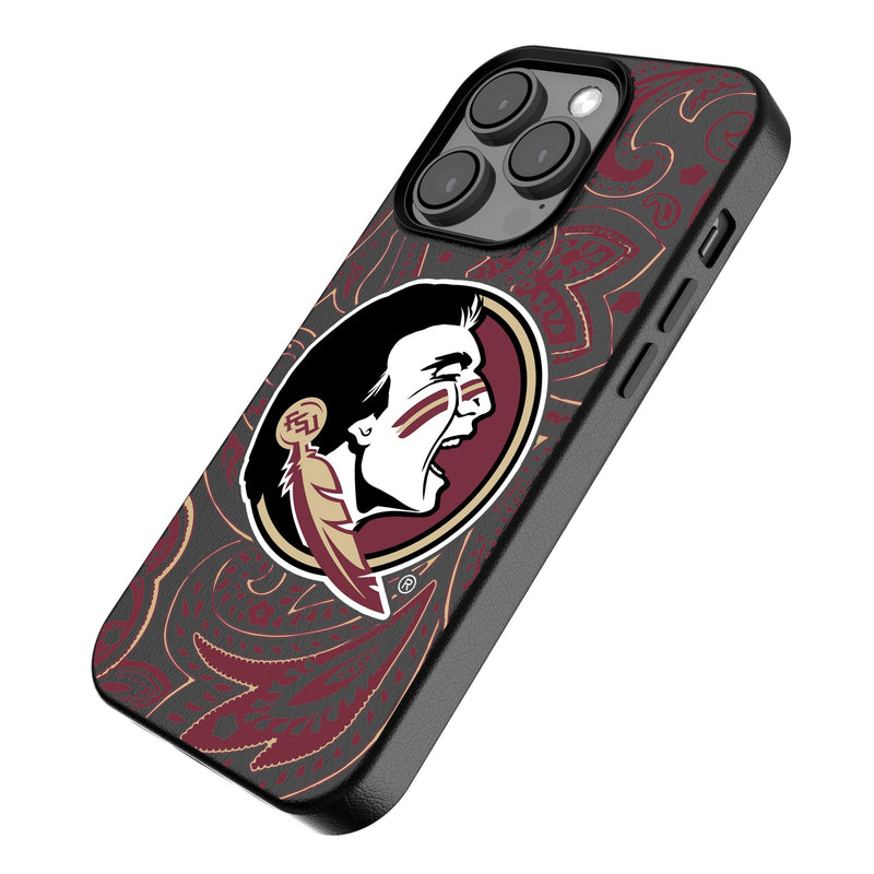 Florida State University Seminoles Paisley iPhone MagSafe Compatible Phone Case Iso.Jpg