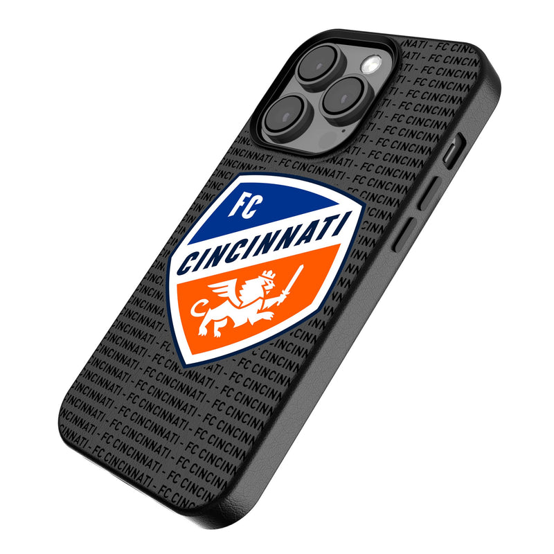 FC Cincinnati  Text Backdrop iPhone MagSafe Compatible Phone Case Iso.Jpg