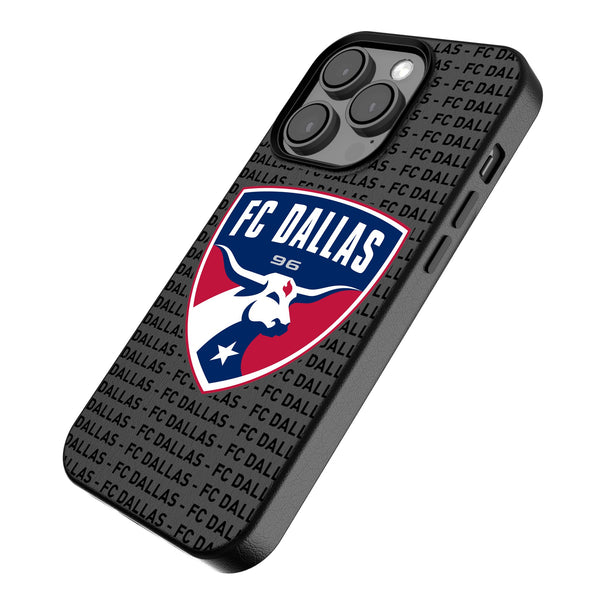 FC Dallas  Text Backdrop iPhone MagSafe Compatible Phone Case Iso.Jpg