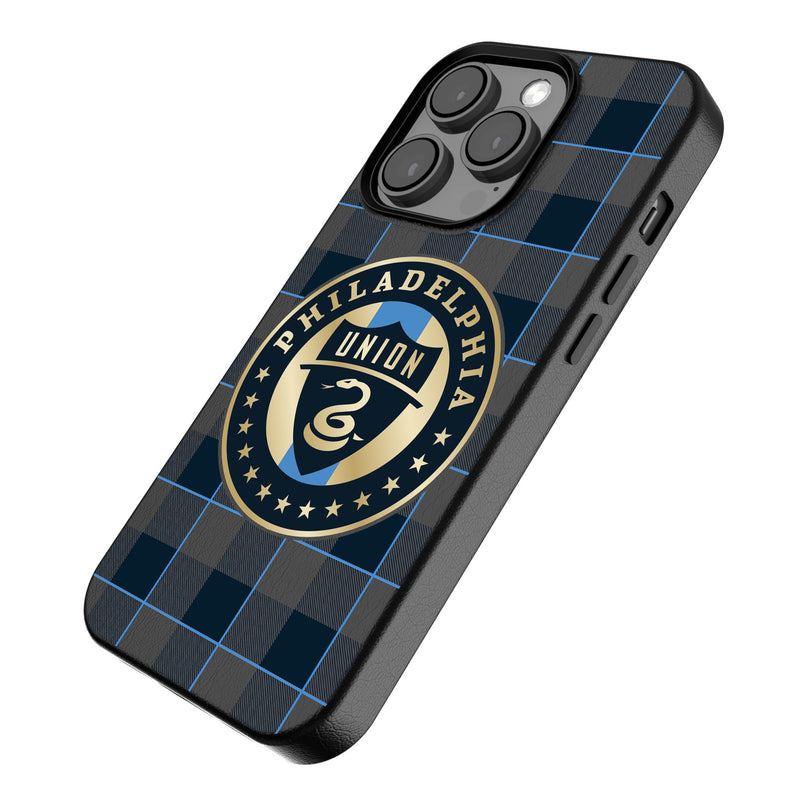 Philadelphia Union   Plaid iPhone MagSafe Compatible Phone Case Iso.Jpg