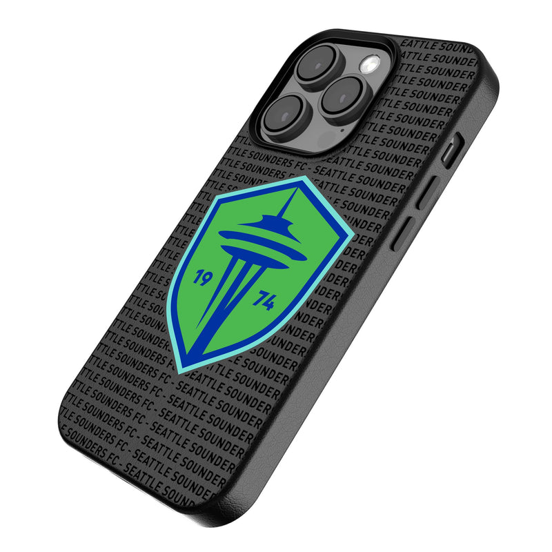 Seattle Sounders FC   Text Backdrop iPhone MagSafe Compatible Phone Case Iso.Jpg