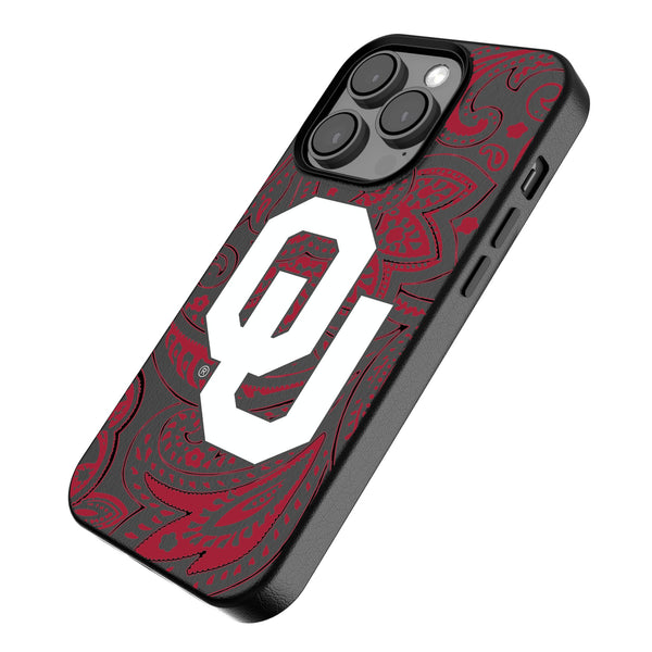 University of Oklahoma Sooners Paisley iPhone MagSafe Compatible Phone Case Iso.Jpg