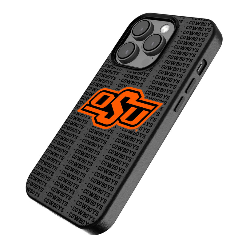 Oklahoma State University Cowboys Text Backdrop iPhone MagSafe Compatible Phone Case Iso.Jpg