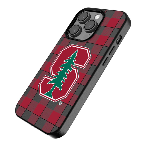 Stanford University Cardinal Plaid iPhone MagSafe Compatible Phone Case Iso.Jpg