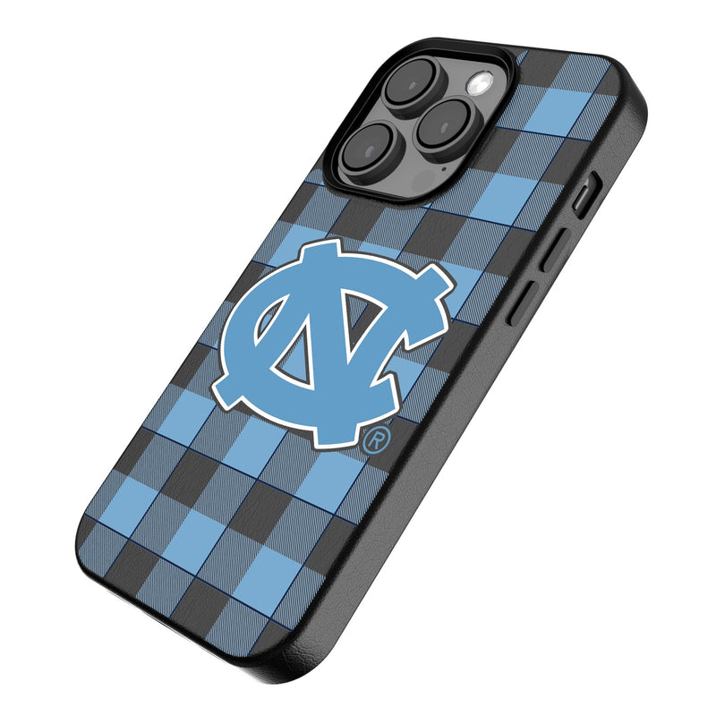 University of North Carolina Tar Heels Plaid iPhone MagSafe Compatible Phone Case Iso.Jpg