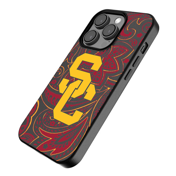 University of Southern California Trojans Paisley iPhone MagSafe Compatible Phone Case Iso.Jpg