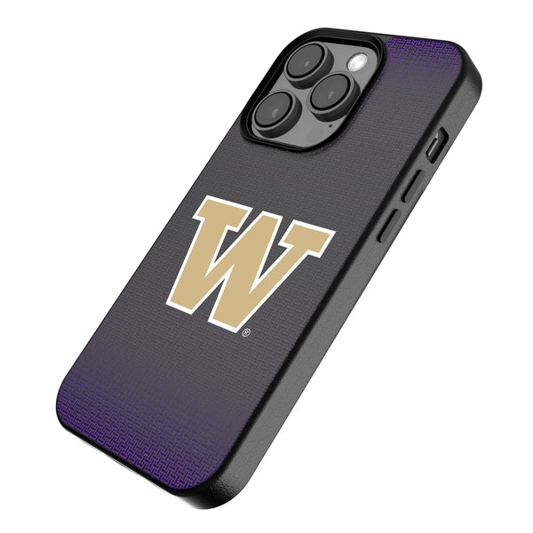 University of Washington Huskies Linen iPhone MagSafe Compatible Phone Case Iso.Jpg