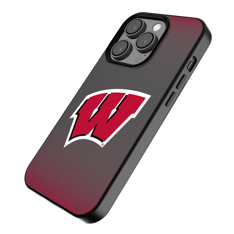 University of Wisconsin Badgers Linen iPhone MagSafe Compatible Phone Case Iso.Jpg