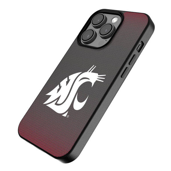 Washington State University Cougars Linen iPhone MagSafe Compatible Phone Case Iso.Jpg