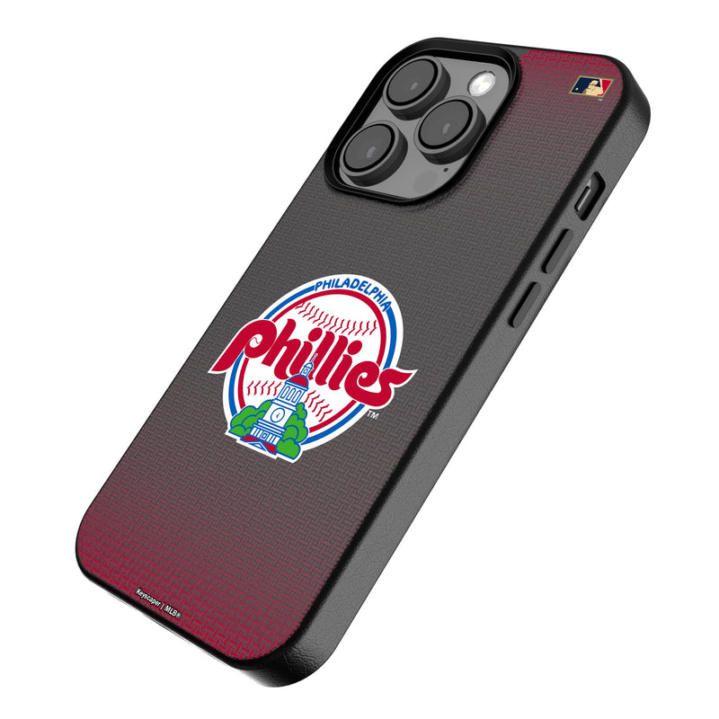 Philadelphia Phillies 1984-1991 - Cooperstown Collection Linen iPhone MagSafe Compatible Phone Case Iso.Jpg