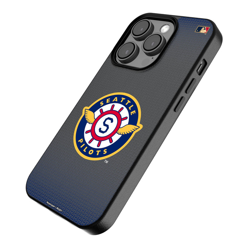 Seattle Pilots 1969 - Cooperstown Collection Linen iPhone MagSafe Compatible Phone Case Iso.Jpg