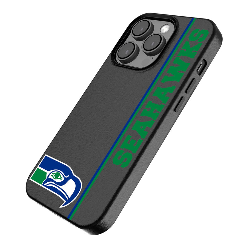 Seattle Seahawks Historic Collection Sidebar iPhone MagSafe Compatible Phone Case Iso.Jpg