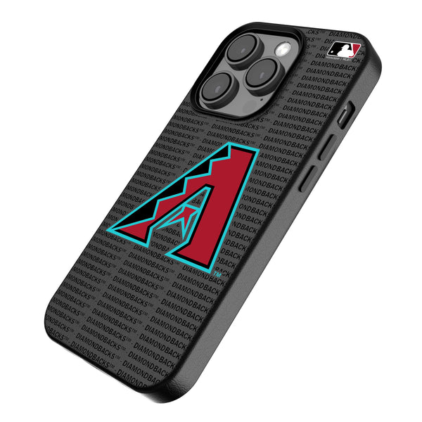 Arizona Diamondbacks Text Backdrop iPhone MagSafe Compatible Phone Case Iso.Jpg