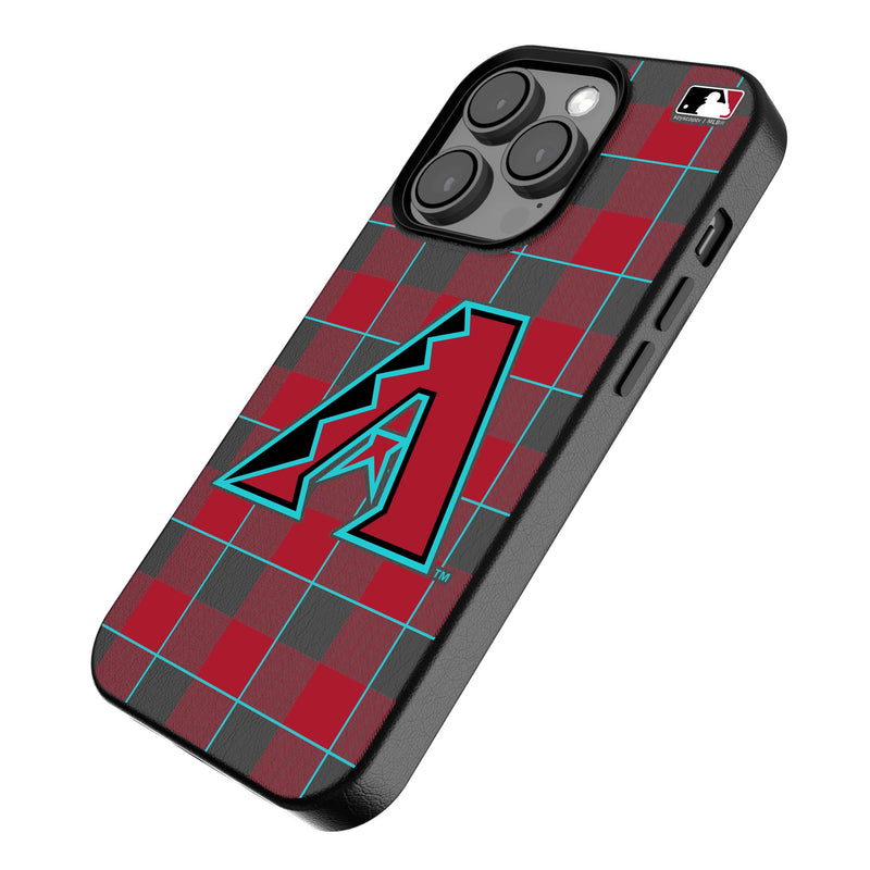 Arizona Diamondbacks Plaid iPhone MagSafe Compatible Phone Case Iso.Jpg