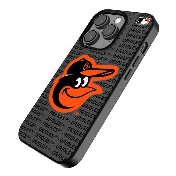 Baltimore Orioles Text Backdrop iPhone MagSafe Compatible Phone Case Iso.Jpg