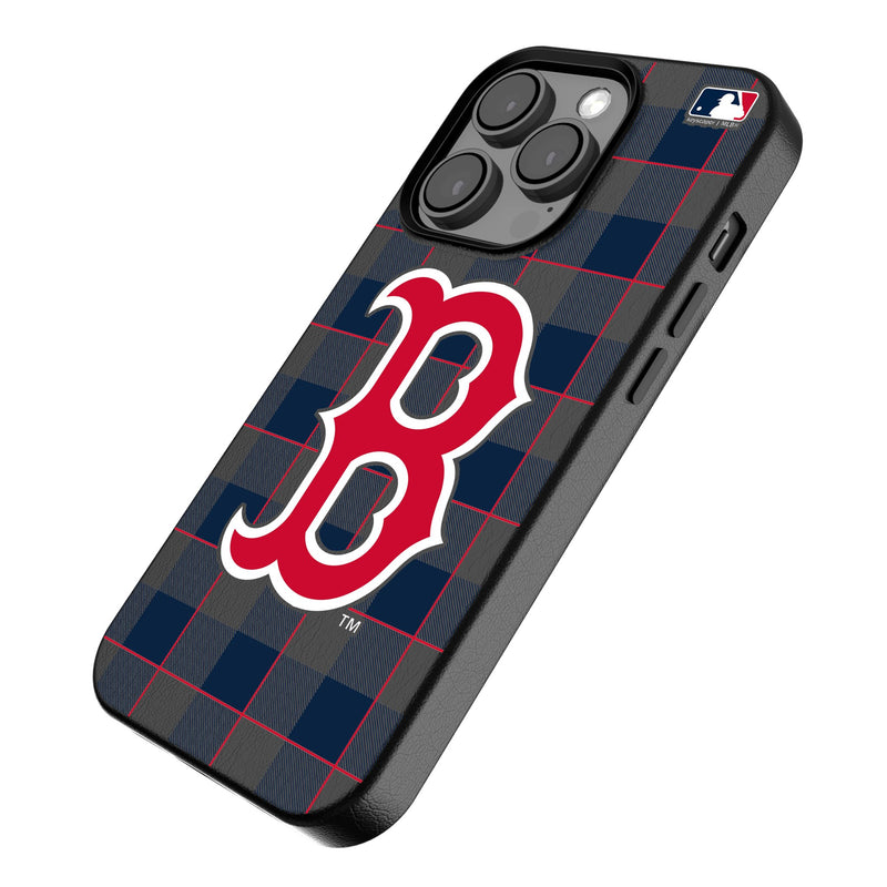 Boston Red Sox Plaid iPhone MagSafe Compatible Phone Case Iso.Jpg