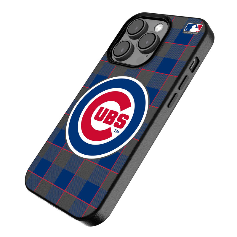 Chicago Cubs Plaid iPhone MagSafe Compatible Phone Case Iso.Jpg