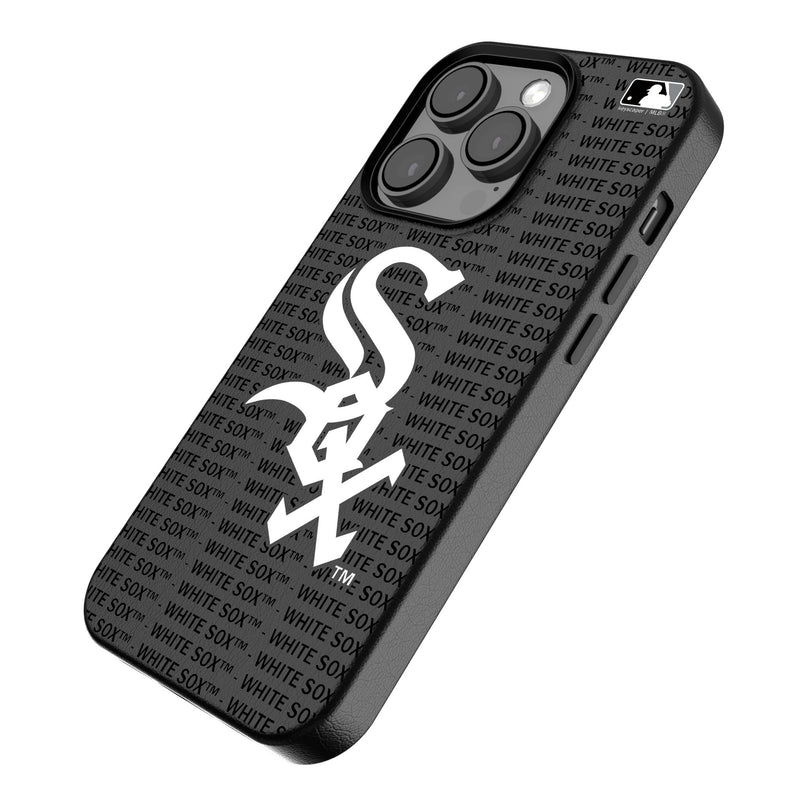 Chicago White Sox Text Backdrop iPhone MagSafe Compatible Phone Case Iso.Jpg