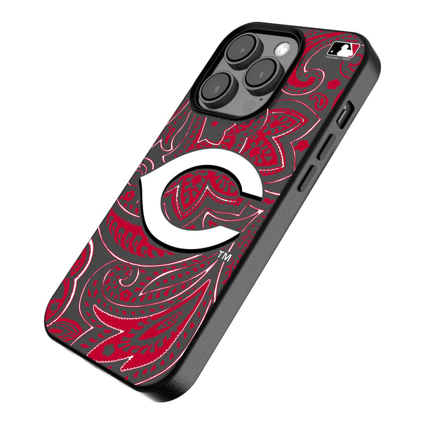 Cincinnati Reds Paisley iPhone MagSafe Compatible Phone Case Iso.Jpg