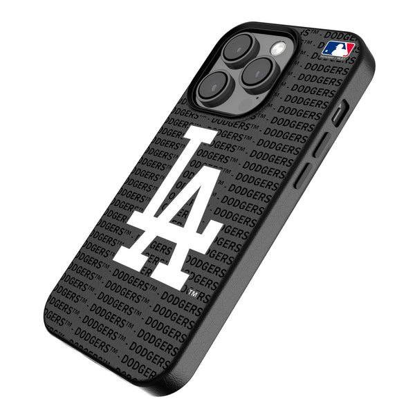 LA Dodgers Text Backdrop iPhone MagSafe Compatible Phone Case Iso.Jpg