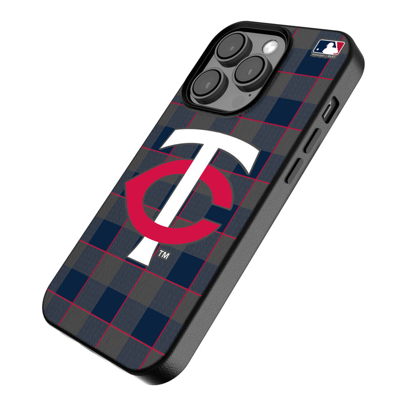 Minnesota Twins Plaid iPhone MagSafe Compatible Phone Case Iso.Jpg