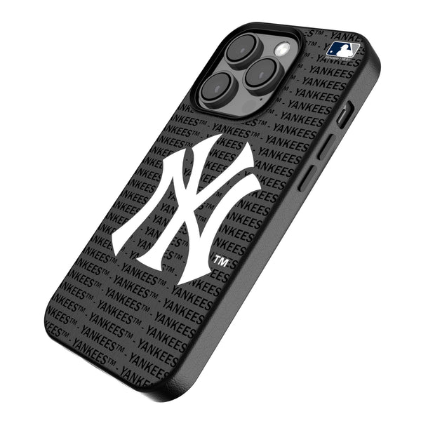 New York Yankees Text Backdrop iPhone MagSafe Compatible Phone Case Iso.Jpg