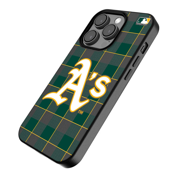 Oakland Athletics Plaid iPhone MagSafe Compatible Phone Case Iso.Jpg