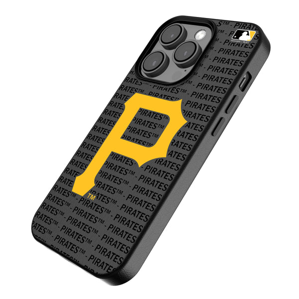 Pittsburgh Pirates Text Backdrop iPhone MagSafe Compatible Phone Case Iso.Jpg