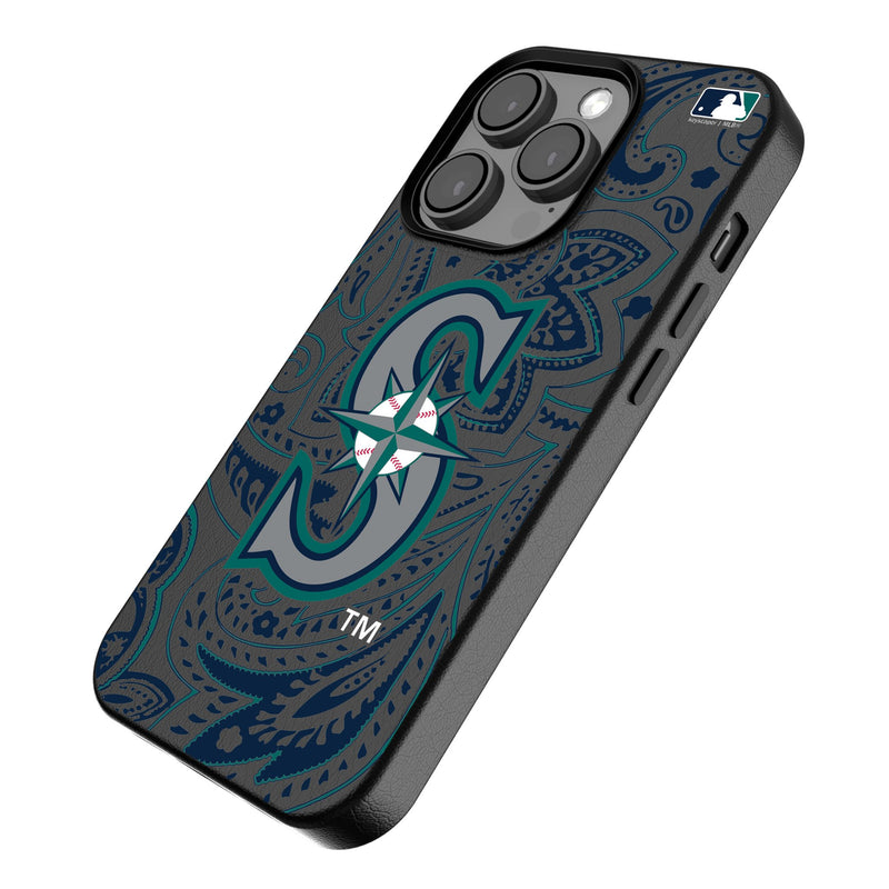 Seattle Mariners Paisley iPhone MagSafe Compatible Phone Case Iso.Jpg