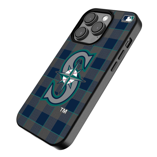 Seattle Mariners Plaid iPhone MagSafe Compatible Phone Case Iso.Jpg