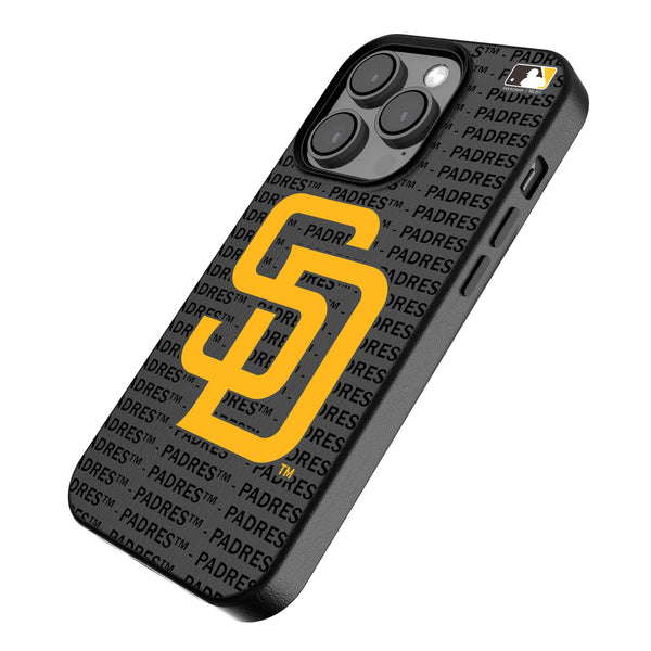 San Diego Padres Text Backdrop iPhone MagSafe Compatible Phone Case Iso.Jpg