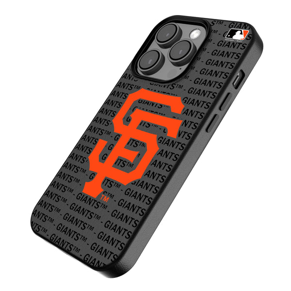 San Francisco Giants Text Backdrop iPhone MagSafe Compatible Phone Case Iso.Jpg