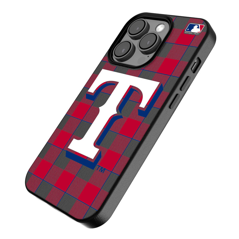 Texas Rangers Plaid iPhone MagSafe Compatible Phone Case Iso.Jpg